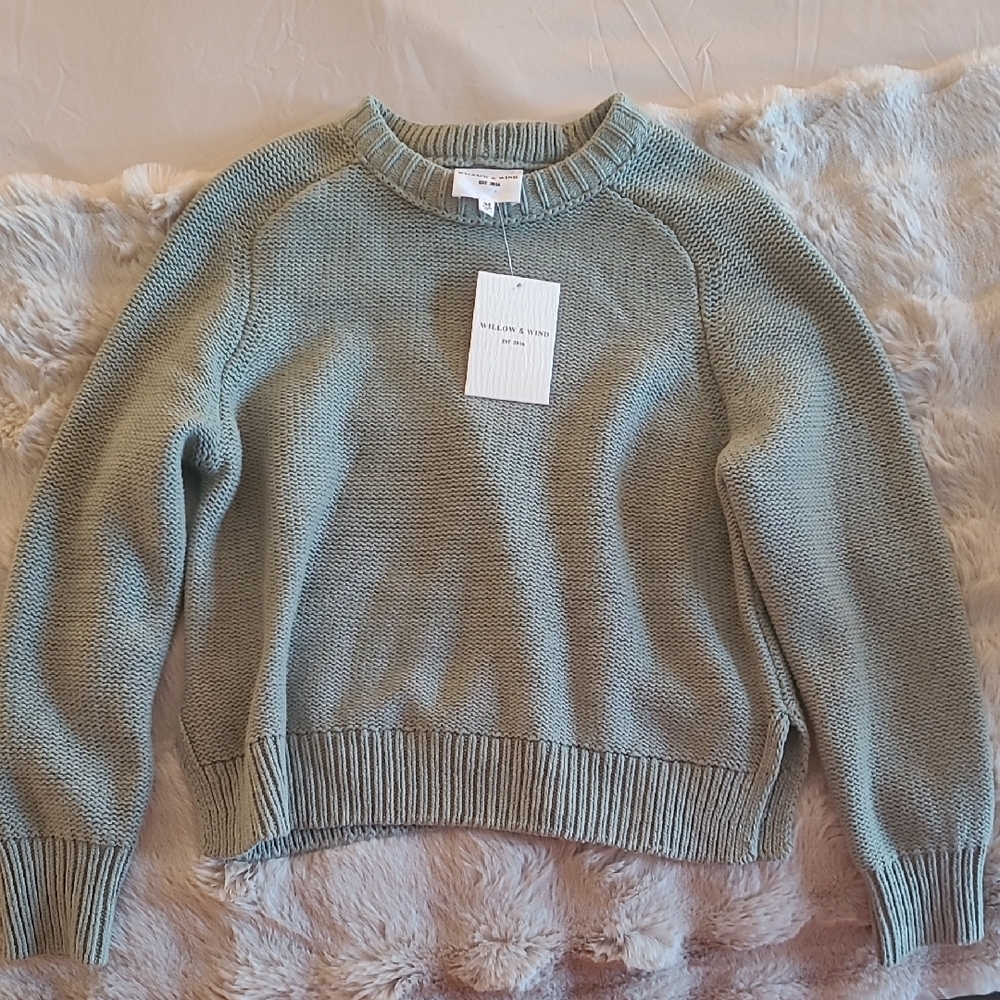 Willow & Wind Sage Knit Sweater